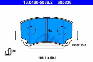 Klocki hamulcowe ATE 13.0460-5836 23662150