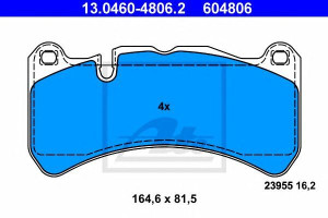 Klocki hamulcowe ATE 13.0460-4806 44205020