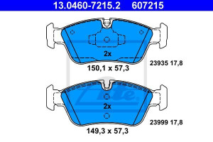 Klocki hamulcowe ATE 13.0460-7215 34116769763