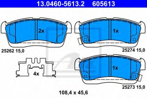 Klocki hamulcowe ATE 13.0460-5613 04465B1110000
