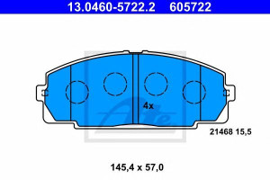 Klocki hamulcowe ATE 13.0460-5722 21468163