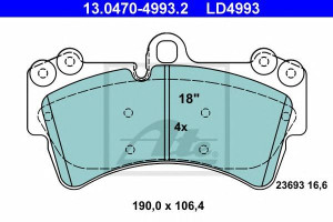 Klocki hamulcowe ATE 13.0470-4993 23693160