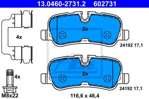 Klocki hamulcowe ATE 13.0460-2731 LR015519