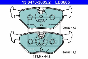 Klocki hamulcowe ATE 13.0470-3605 20180173