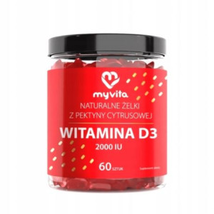MYVITA Żelki naturalne Witamina D3 20000 IU 60 sztuk
