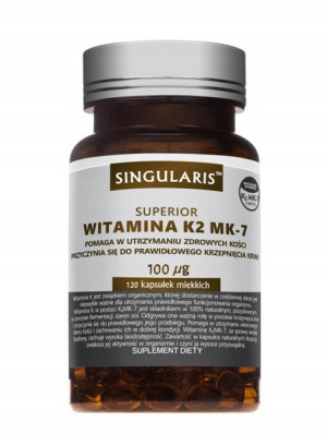 Singularis Witamina K2 Mk-7 na kości 100mcg 120 kapsułek