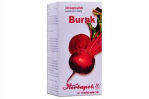 Suplement diety Herbapol Kraków Burak 30 kapsułek