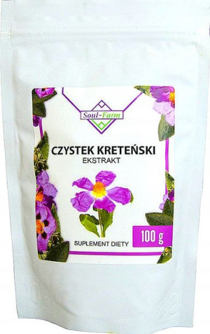 Czystek kreteński ekstrakt proszek Soul-Farm 100 g