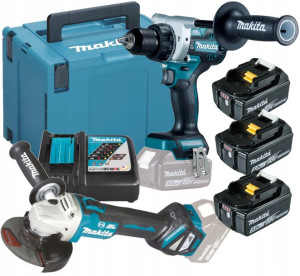 Combo 18v Ddf486 Dga513 3x 5ah Dlx2431tj Makita