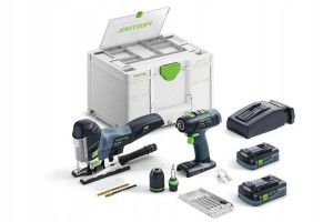 Wkrętarka T18+3 Wyrzynarka Psc 420eb 2x4ah Festool
