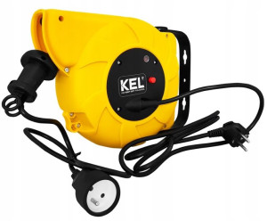 Naścienny Przedłużacz Bębnowy 10m + 2m W-98746 Kel