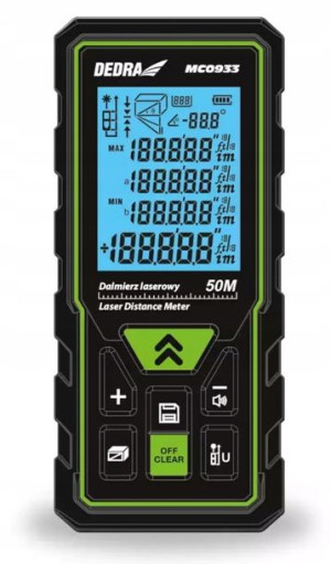 Miernik Odległości Dalmierz Laserowy Dedra Mc0933