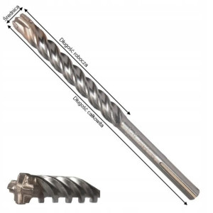 Wiertło Nemesis Uchwyt Sds-max 50x570mm Makita