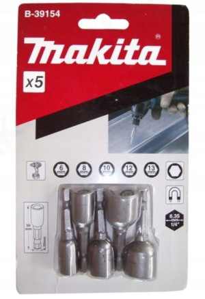 Zestaw nasadek magnet. 5 szt. 6/8/10/12/13 Makita