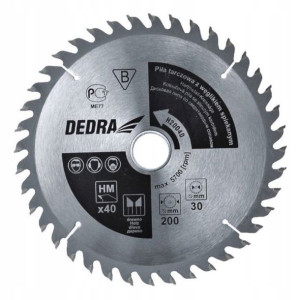 DEDRA H25040E piła tarczowa 250X40X16 do drewna