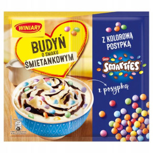 BUDYŃ Winiary ŚMIETANKOWY z Posypką SMARTIES 70g