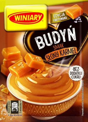 BUDYŃ Winiary SŁONY KARMEL Bez Cukru DESER 35g
