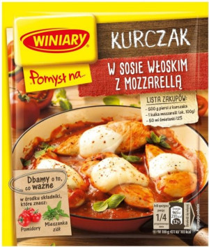 Winiary Pomysł Na Kurczak Sos Włoski Mozarella 35g