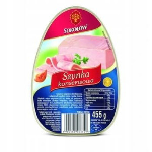 SOKOŁÓW Szynka Konserwowa WIEPRZOWINA 455g