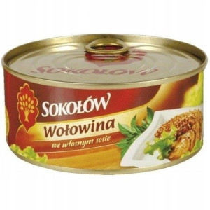 SOKOŁÓW Wołowina We Własnym Sosie KONSERWA 300g