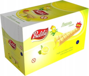 Rurki BALILA Kukurydziane CYTRYNA Bez Glute 48x18g