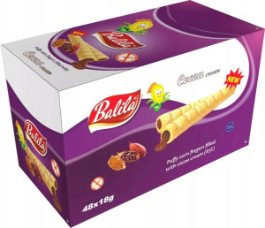 Rurki BALILA Kukurydziane KAKAO Bez Gluten 48x18g