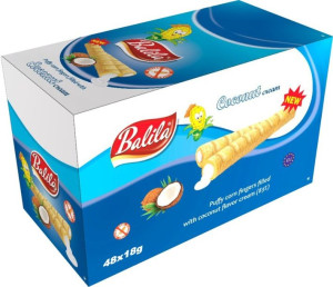 Rurki BALILA Kukurydziane KOKOS Bez Gluten 48x18g