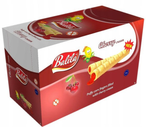 Rurki BALILA Kukurydziane WIŚNIA Bez Gluten 48x18g