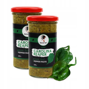 2x PASTA CAROLINA REAPER ZIELONA 245g Indian Hot