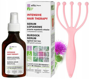 Elfa Pharm IHT serum łopianowe na wypadnie włosów + Masażer do zabiegu