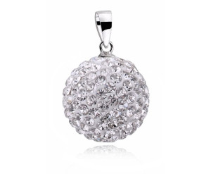 Wisiorek Biała Kulka Kuleczka Swarovski White 14mm