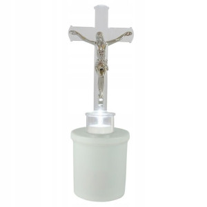 Wkład Led Jezus Krzyż - Zimny Biały / Wodoodporny