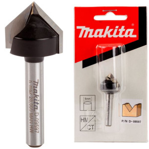 Frez kątowy do rowków typu V 90° Makita D-09597