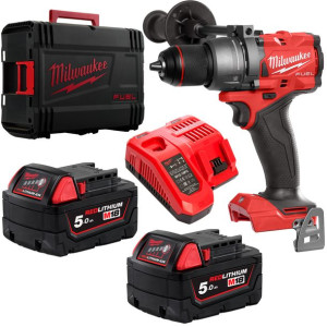 Wkrętarka 18V 158Nm 2x5Ah Milwaukee M18 FDD3-502X