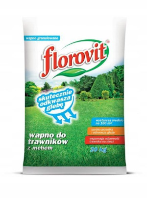 FLOROVIT Wapno granulowane do trawników z mchem