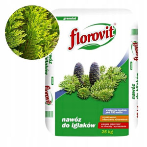 Nawóz do iglaków roślin iglastych FLOROVIT 25kg