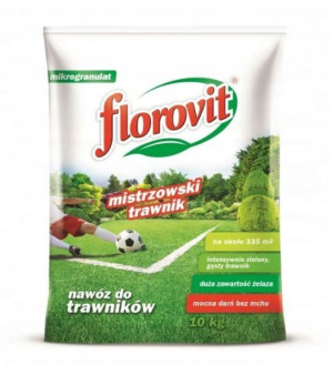 Nawóz mistrzowski trawnik Florovit 10 kg wydajny