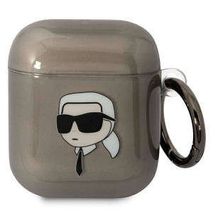 Oryginalne Etui Apple Airpods Karl Lagerfeld Karl`s Head Czarne
