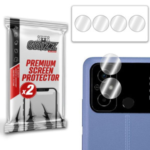 2x Szkło hybrydowe na aparat do Xiaomi Poco C55