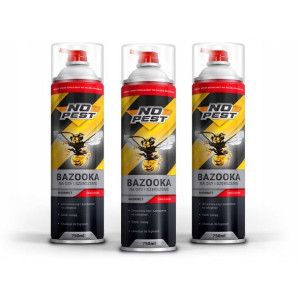 3x Środek NO PEST na Osy i Szerszenie 750ml Spray Aerozol na Osy Szerszenie