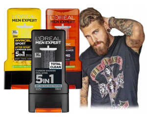LOREAL MEN żel pod prysznic dla mężczyzn ZESTAW XL 3*300ml
