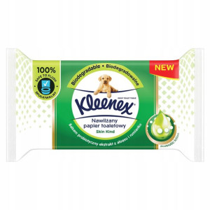 Nawilżany papier toaletowy KLEENEX Skin Kind 38szt