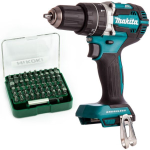 Wkrętarka udarowa 18V 54Nm Makita DHP484Z + bity