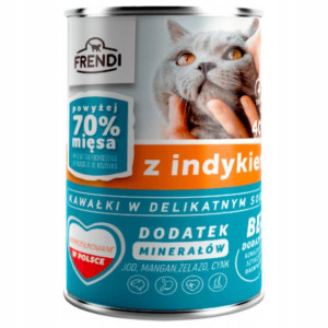 FRENDI dla kota kawałki w sosie Indyk 400g