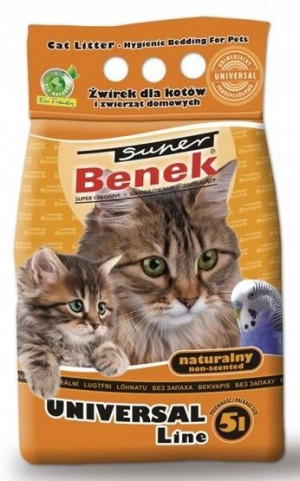 Super Benek Uniwersalny 10L Żwirek dla kota