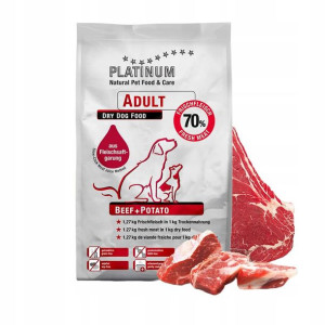 PLATINUM półwilgotna karma Beef Potato 5kg