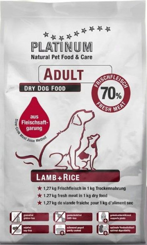 PLATINUM półwilgotna karma Adult Lamb Rice 5kg