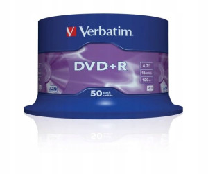 Płyta DVD-R Verbatim AZO 4.7GB 16x matt 50 sztuk