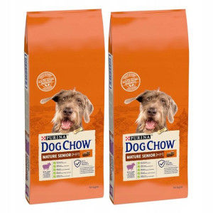 Purina Dog Chow Senior Jagnięcina 2x14kg + GRATIS