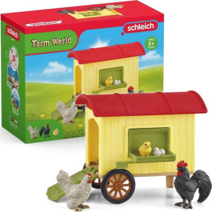 Schleich Przenośny Kurnik Dla Kur Farm World Zestaw 42572